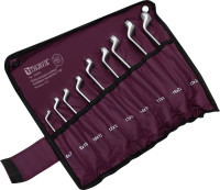 Thorvik W2S9TB Набор ключей гаечных накидных изогнутых серии ARC в сумке, 6-24 мм, 9 предметов