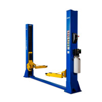 Автоподъемник двухстоечный ROSSVIK V2-5.5 г/п 5,5т, 380В, с нижней синхронизацией. Синий