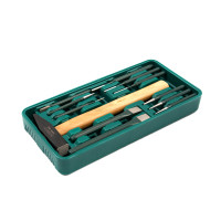 LST012 Набор инструмента ROSSVIK (молоток, зубила, выколотки), ложемент, 12 предметов