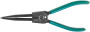 Jonnesway P9508B Щипцы прямые для стопорных колец удлиненные с ПВХ рукоятками, разжим, 215 мм, 10-32 мм