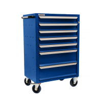 Тележка инструментальная Rossvik T07H-5015, 7 выдвижных ящиков, ц/замок, 670*450*1040hмм