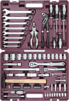 Thorvik TS077 Набор инструмента универсальный 1/4", 1/2"DR, 77 предметов