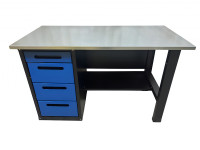 Верстак инструментальный GWT-V1400BL Great Wolf, 4 ящика, 1400x700