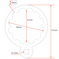 Ключ для замены топливного фильтра JTC Ключ для замены топливного фильтра JTC