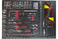 Набор ложементов GWA-255B с инструментом, 255 предметов, 4 ложемента, 550x390x30мм, Great Wolf