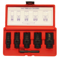 Набор инструментов для восстановления резьбы штуцеров систем кондиционирования 6пр. в кейсе JTC Набор инструментов для восстановления резьбы штуцеров систем кондиционирования 6пр. в кейсе JTC