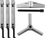 Jonnesway AE310140 Съемник универсальный, американского типа со скользящими 2-3 захватами в наборе, диапазон захватов внутр./наружн. 60-160/40-120, глубина захвата 200 мм