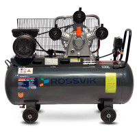 Компрессор ROSSVIK RPC-400A, 400 л/мин, 10 бар, ресивер 100 л, 220 В/2,2 кВт, серый