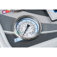 Станция автомат для заправки автомобильных кондиционеров, сенсорный дисплей KraftWell арт. AC1800