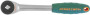 Jonnesway R6602 Рукоятка трещоточная ротационная со сквозным приводом 1/4"DR, 60 зубцов, 180 мм