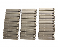 Клейма буквенные кириллица 8мм (HRC 60+-2град. DIN 1451) JTC