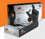 Износостойкие нитриловые перчатки Jeta Safety JSN NATRIX, чёрные
