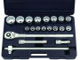 6201B 3/4" Набор 12гранных головок с приспособлениями в кейсе 20пр