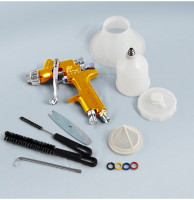 Мини краскопульт DeVILBISS SRiPRO Lite с верхним бачком 125 мл., воздушной головой MC1