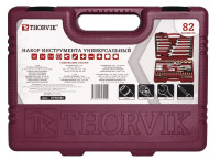 Thorvik UTS0082 Набор инструмента универсальный 1/4", 1/2"DR, 82 предмета