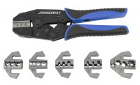 Jonnesway AR030058 Пресс-клещи обжимные со вставками в наборе, 7 предметов
