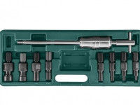 Съемник подшипников с цанговыми захватами за внутреннюю обойму и обратным молотком в наборе, диапазон захватов 8-30 мм Съемник подшипников с цанговыми захватами за внутреннюю обойму и обратным молотком в наборе, диапазон захватов 8-30 мм