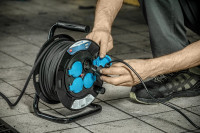 Удлинитель барабанный в резиновой изоляции 20м, сечение 1,5