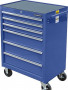 BTD-270061CS Тележка инструм. СИН на колесах 6 ящ.