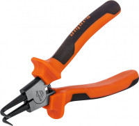 Ombra 440407 Щипцы загнутые 90°  для стопорных колец с двухкомпонентными рукоятками, разжим, 180 мм, 5-32 мм