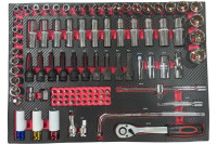 Набор ложементов GWA-329R с инструментом, 329 предмета, 4 ложемента, 550x390x30мм, Great Wolf