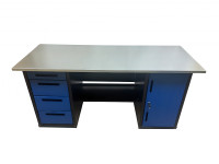 Верстак инструментальный двухтумбовый GWT-V1800BL Great Wolf, 4 ящика, тумба с дверью, 1800x700