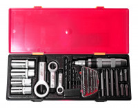 Набор инструментов для демонтажа крепежных элементов с поврежденной резьбой 26 предметов в кейсе JTC