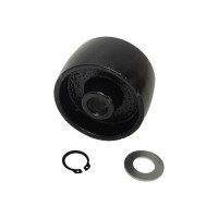 Колесо металлическое переднее неповоротное для домкрата подкатного GWJ-030-1 Колесо металлическое переднее неповоротное для домкрата подкатного GWJ-030-1