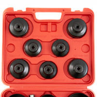 ST075 Комплект чашек для демонтажа маслянных фильтров 65-100мм, 15шт