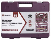 Thorvik TS056 Набор инструмента универсальный 1/4", 1/2"DR, 56 предметов
