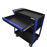 Инструментальная тележка GW-3ST Blue (Great Wolf) с полкой и тремя ящиками Инструментальная тележка GW-3ST Blue (Great Wolf) с полкой и тремя ящиками