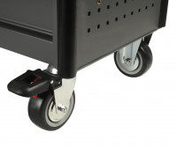 Тележка инструментальная 7 секций с полкой для тары (JTC-5637) JTC