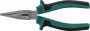 Jonnesway P1218 Длинногубцы изогнутые 45 с двухкомпонентными рукоятками, 200 мм