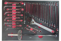 Набор ложементов GWA-255B с инструментом, 255 предметов, 4 ложемента, 550x390x30мм, Great Wolf