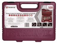 Thorvik UTS0108 Набор инструмента универсальный 1/4", 1/2"DR, 108 предметов