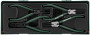 Jonnesway AG010002SC Ложемент с пластиковой крышкой, набор щипцов 7" для стопорных колец, 4 предмета.
