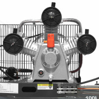 Компрессор ROSSVIK RPC-400A, 400 л/мин, 10 бар, ресивер 100 л, 220 В/2,2 кВт, серый
