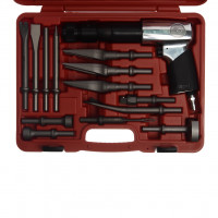 Молоток пневматический 2100уд/мин. с набором зубил 15 предметов JTC Молоток пневматический 2100уд/мин. с набором зубил 15 предметов JTC