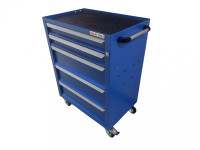 Инструментальная тележка GWT-K5B Great Wolf 5 ящиков, цз, колеса с тормозом, синяя Инструментальная тележка GWT-K5B Great Wolf 5 ящиков, цз, колеса с тормозом, синяя