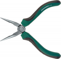 Jonnesway P8106 Длинногубцы прямые со скрытой пружиной и двухкомпонентными рукоятками, CrMo, 160 мм