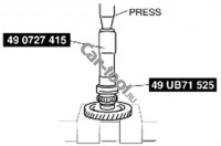 Установочная оправка подшипника для MAZDA