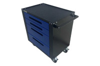 Инструментальная тележка GWT-B4 Great Wolf 4 ящика, колеса с тормозом, синяя Инструментальная тележка GWT-B4 Great Wolf 4 ящика, колеса с тормозом, синяя