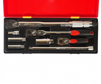 Набор головок торцевых для свечей зажигания (трещотки,удлинит.,головки) 8 предметов в кейсе JTC