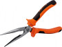 Ombra 420107 Длинногубцы прямые с двухкомпонентными рукоятками, 180 мм