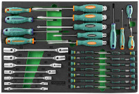 55938/OTT47-326 Тележка инструментальная Ombra с ложементами EVA Jonnesway, 326 предметов