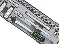 3251-72 3/8" Набор 6гр.SF головок S=6-22мм и приспособлений к ним в кейсе, 25пр. 3251-72 3/8" Набор 6гр.SF головок S=6-22мм и приспособлений к ним в кейсе, 25пр.