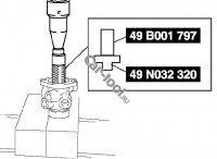 Оправка для монтажа подшипника вала рейки MAZDA