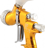 Облегченный краскопульт для базы DeVILBISS GTiPRO Lite с верхним бачком, воздушной головой HV25 (HVLP) Облегченный краскопульт для базы DeVILBISS GTiPRO Lite с верхним бачком, воздушной головой HV25 (HVLP)