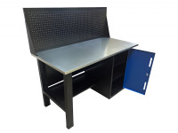 Верстак инструментальный GWT-V1400T1 Great Wolf, тумба с дверью, экран, 1400x700