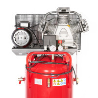 Компрессор ROSSVIK СБ4/С-100.LB40В, 580 л/мин, 10 бар, вертикальный 100 л, 380 В/3 кВт, красный